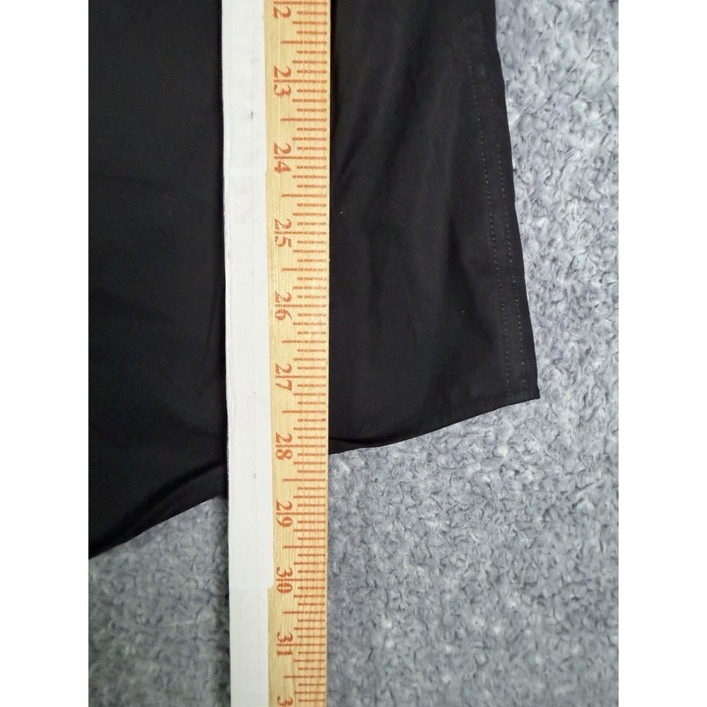 Banana Republic Men's Large Slim-Fit Wrinkle-Resistant Dress Shirt Black Stretch - Picture 9 of 9
